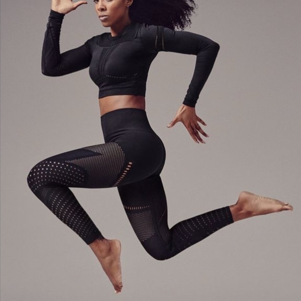 Fabletics Jaymee Mesh  Long Sleeve Top